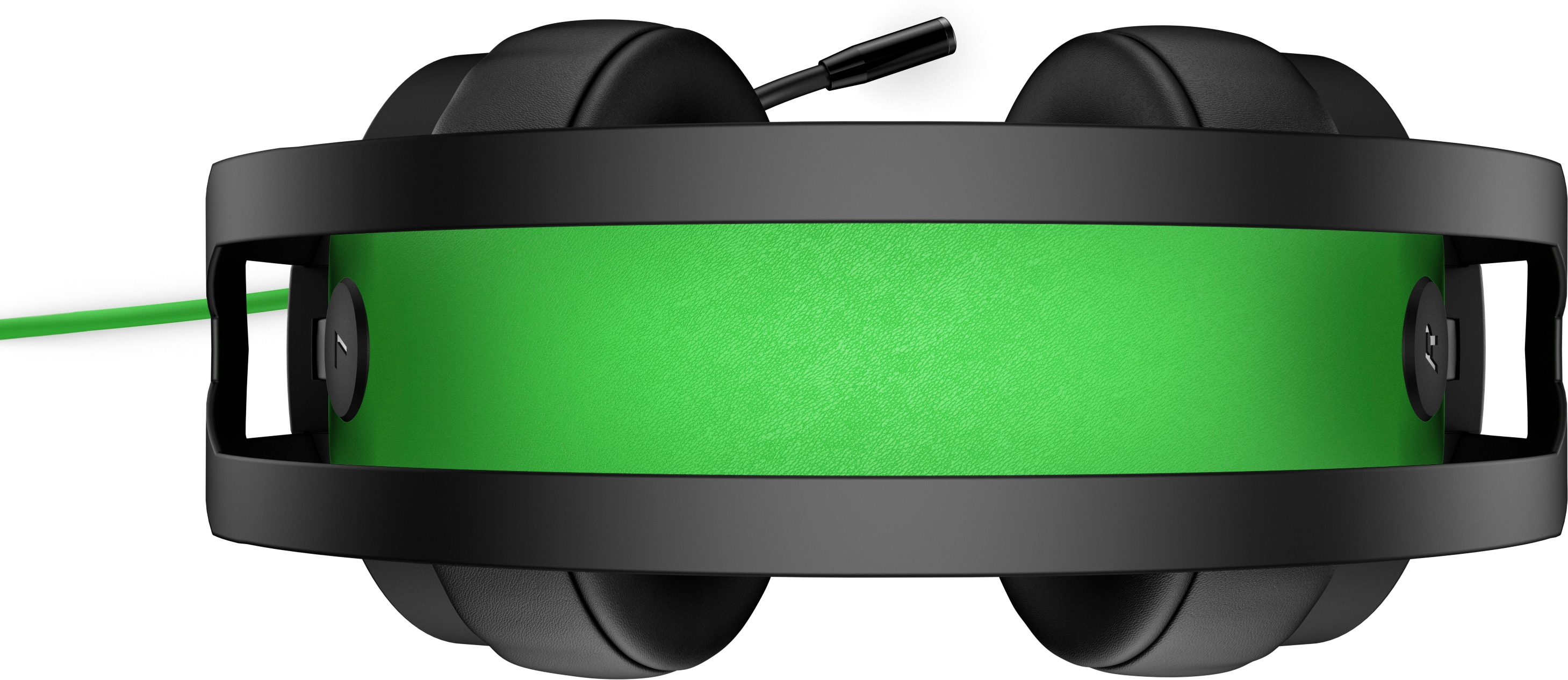 Auriculares gaming - HP Pavilion 600, Sonido envolvente 7.1, LED, Micrófono, Verde y negro
