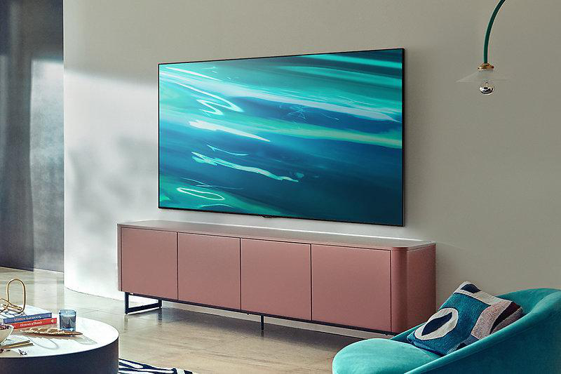 SAMSUNG GQ50Q80AAT QLED TV (Flat, 50 Zoll / 125 cm, UHD 4K, SMART TV)