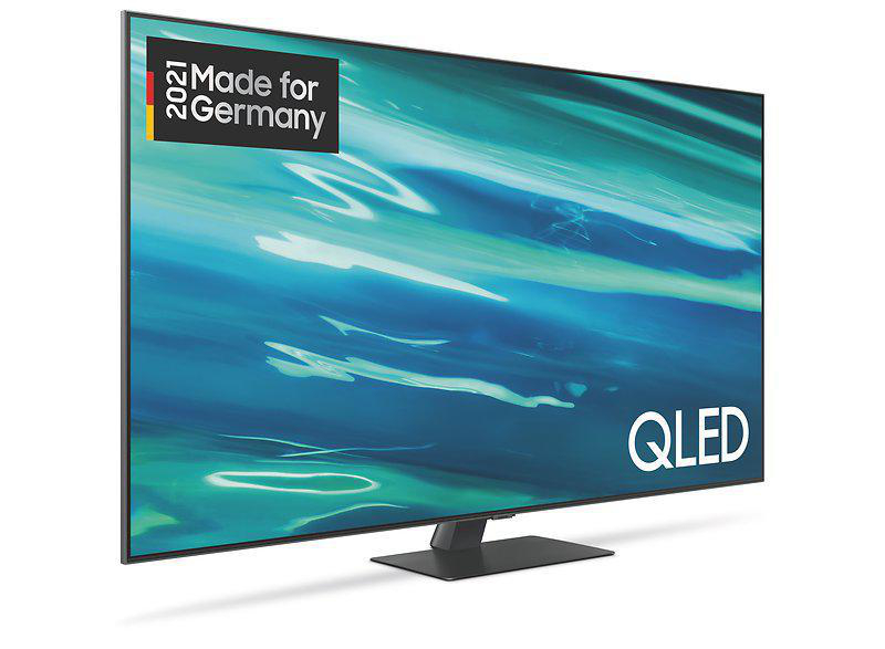 SAMSUNG GQ50Q80AAT QLED TV (Flat, 50 Zoll / 125 cm, UHD 4K, SMART TV)