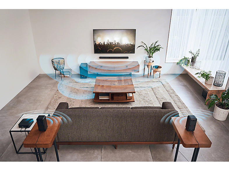 Sony HT-S40R 5.1-Kanal-Home-Entertainment mit kabellosen Rear-Lautsprechern; Soundbar — Foto 4 von 5