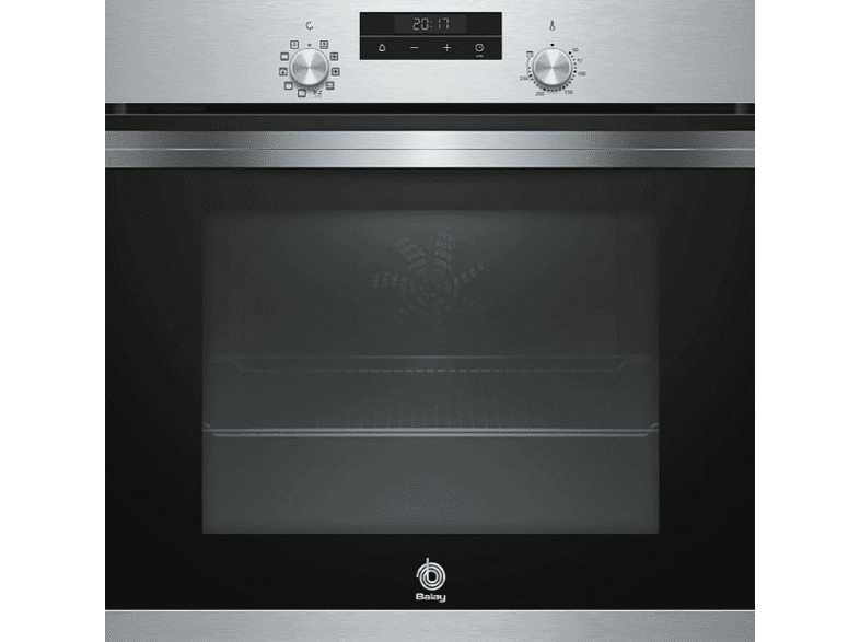 Horno - Balay 3HB4331X0, Multifunción, Aqualisis, 7 funciones, 71 L, Inox