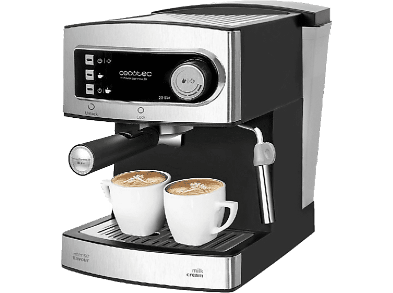 Cafetera express  Cecotec Power Espresso 20, 850 W, 20 bares, 1.5