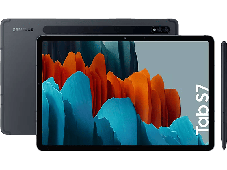 Tablet | Samsung Galaxy Tab S7, GB, Negro, WiFi, 11" WQXGA, 6 GB RAM, Snapdragon Plus, Android 10