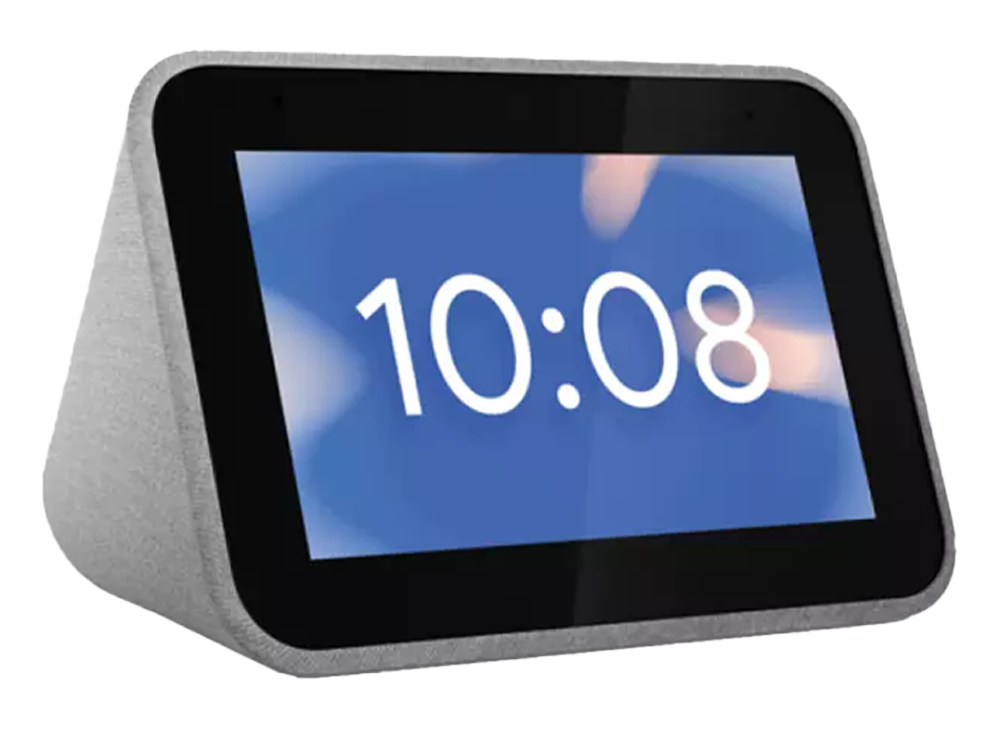 Reloj despertador inteligente - Lenovo Smart Clock ZA4R0025SE, 1 GB RAM, 3W, WiFi, Bluetooth, Gris