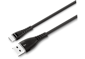 PHILIPS DLC5206A/00 USB - USB-C 2M Örgü Şarj Kablosu Siyah