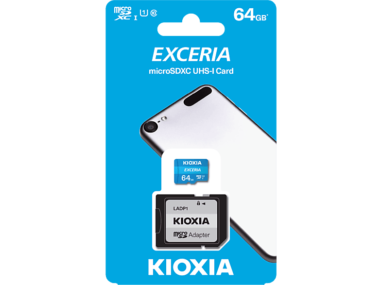 KIOXIA 64GB Exceria Micro SDXC UHS-1 C10 100MB/sn Hafıza Kartı