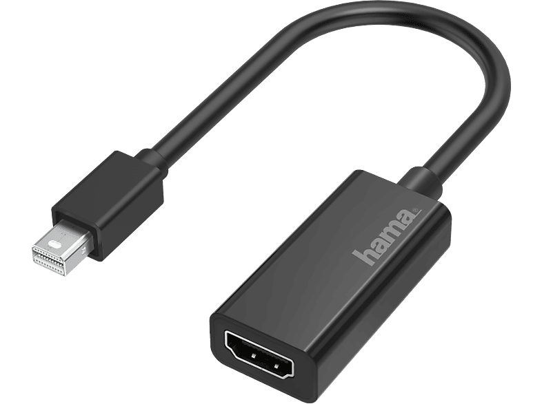 HAMA HM.200332 Adaptör Mini DisplayPort Fiş - HDMI Soket Siyah