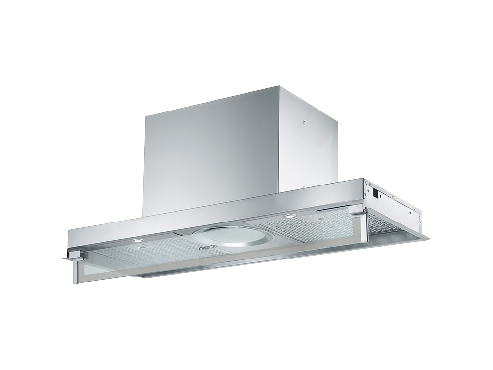 Campana - Mepamsa Sahara 90 X, De pared, 895 mm, 378 m³/h, 296 W, Integrable, Electrónico, 2x Luces LED, Inox