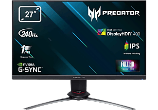 Monitor gaming - Acer Predator XB3 XB273GX, 27.2" FHD, IPS, 1 ms, 240 Hz, Nvidia G-Sync®, Negro