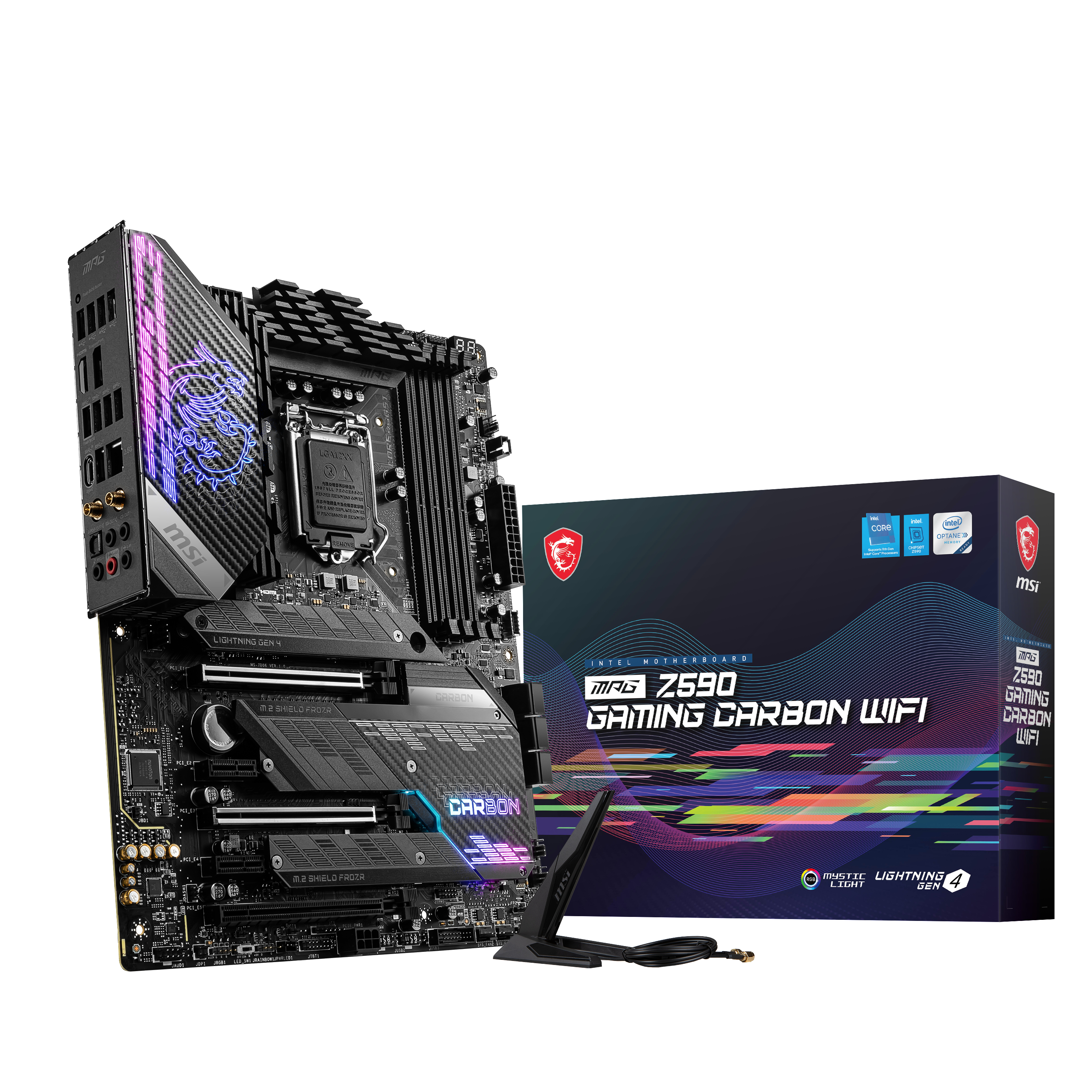 MSI MPG Z590 GAMING CARBON WIFI Mainboard Schwarz