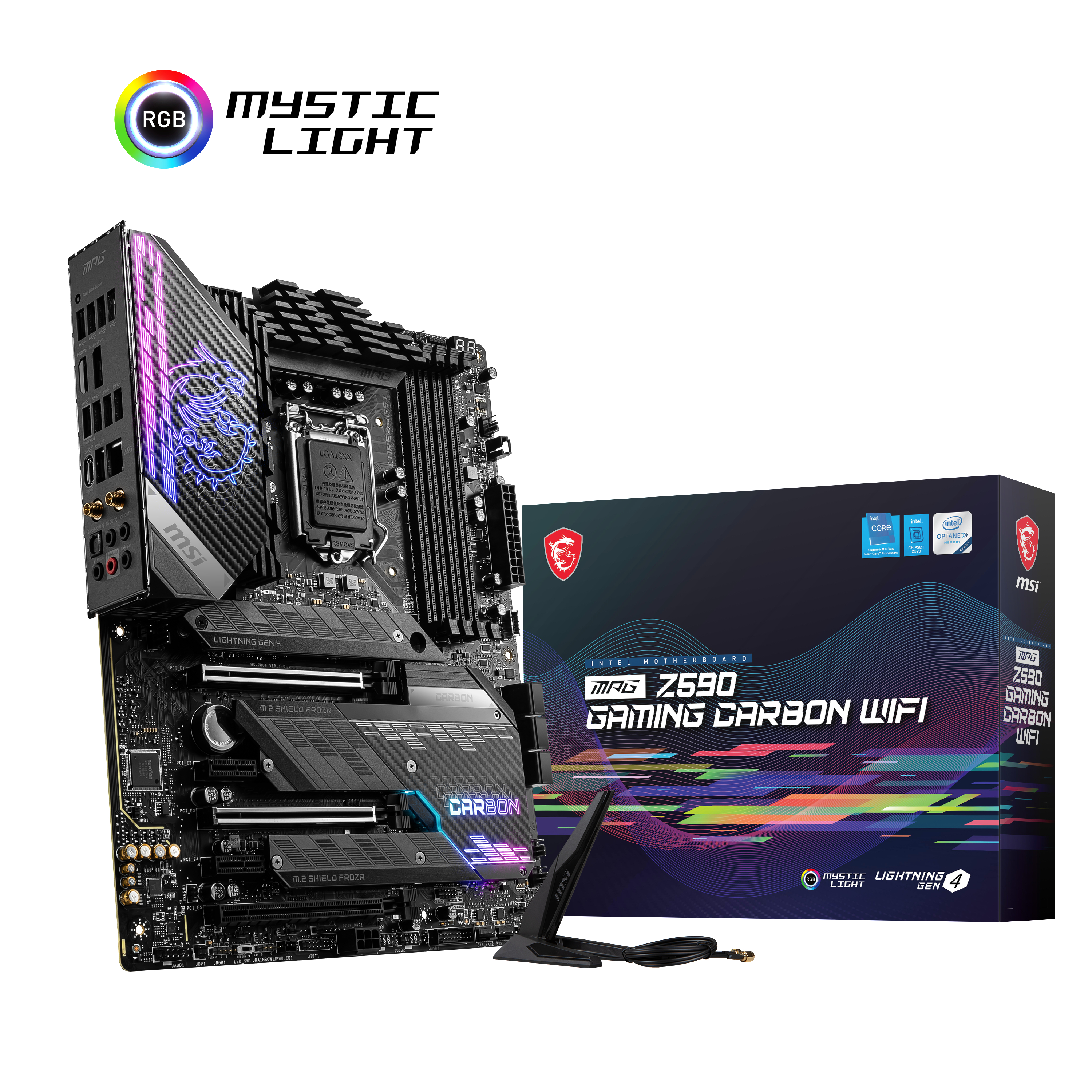 MSI MPG Z590 GAMING CARBON WIFI Mainboard Schwarz
