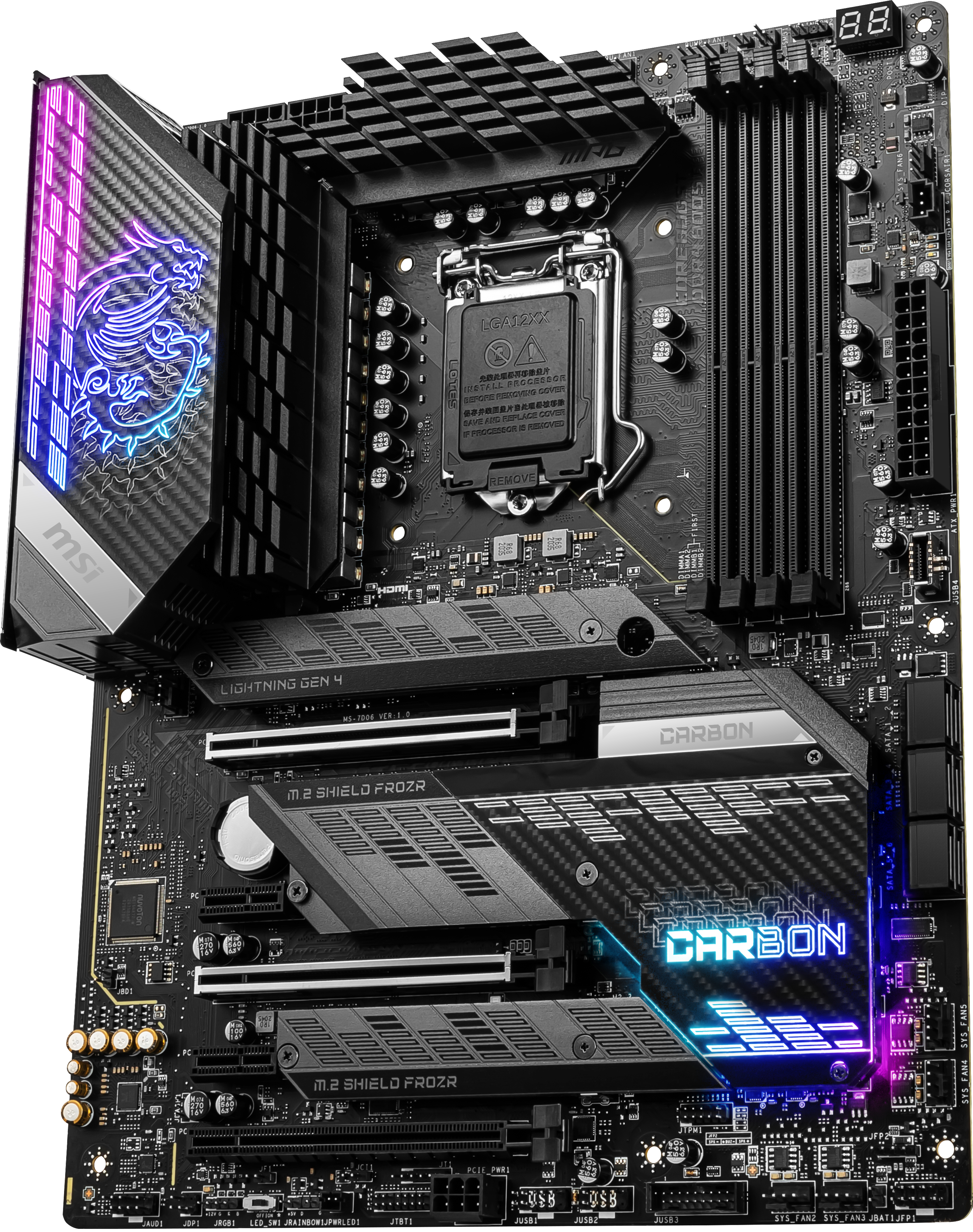 MSI MPG Z590 GAMING CARBON WIFI Mainboard Schwarz