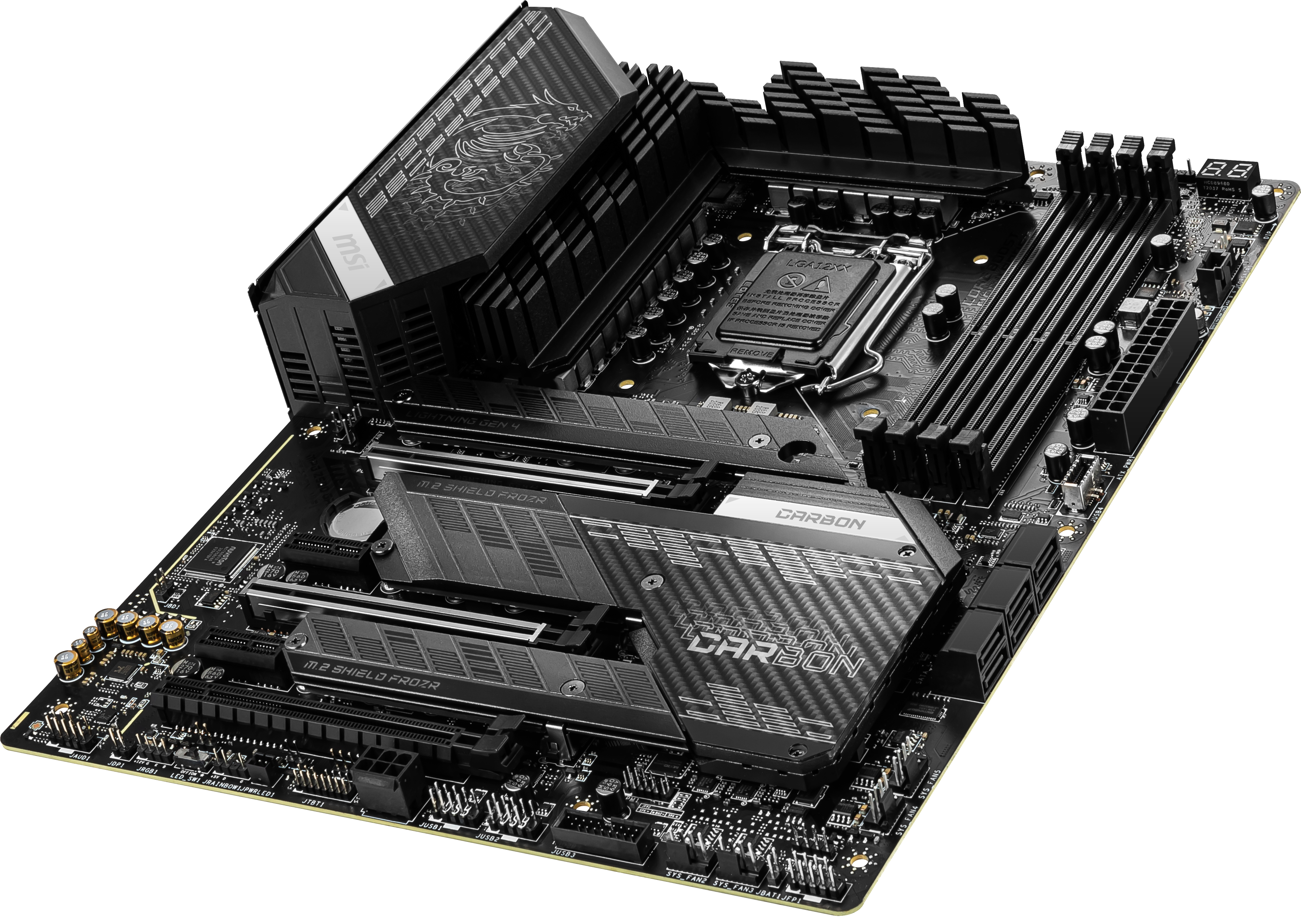 MSI MPG Z590 GAMING CARBON WIFI Mainboard Schwarz