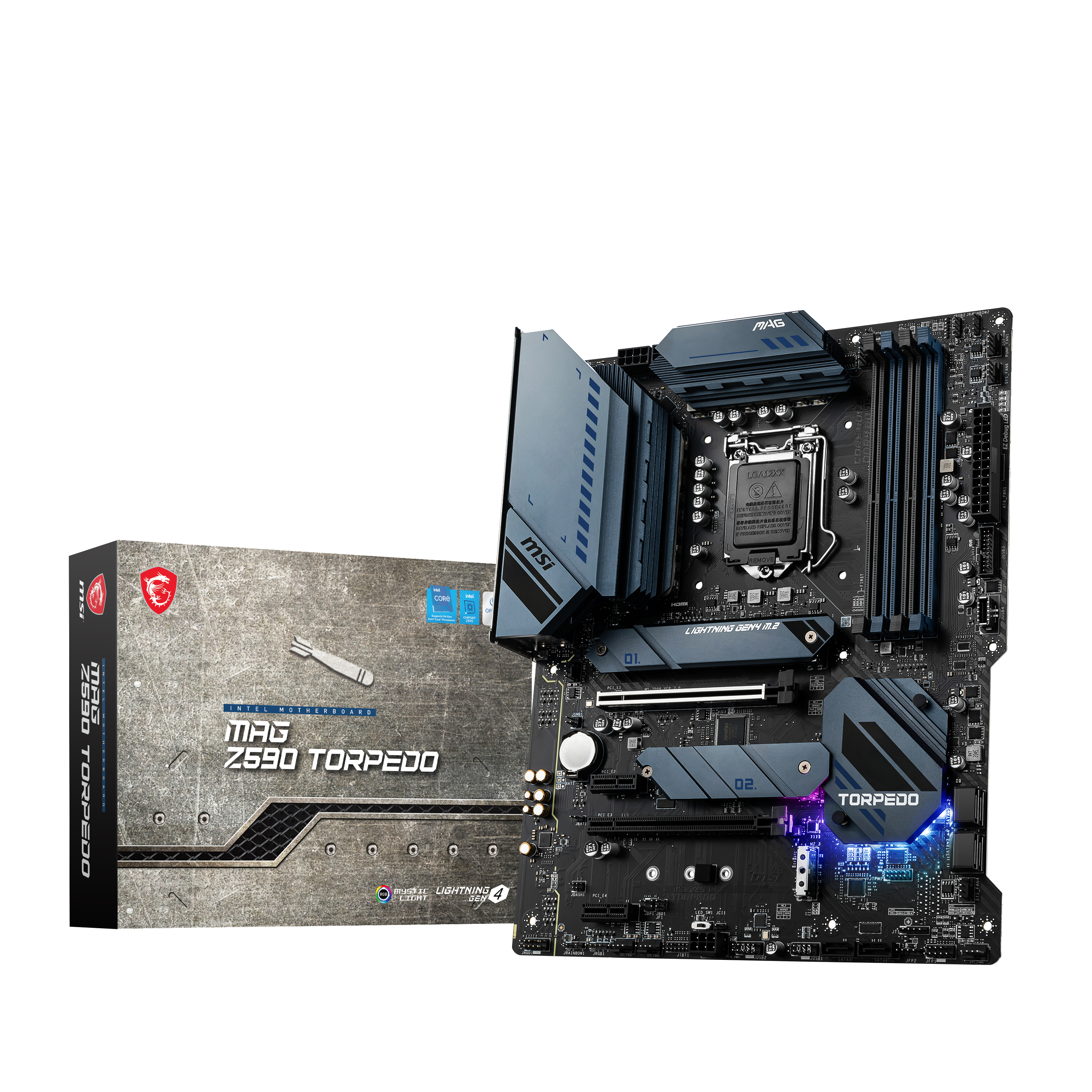 MSI MAG Z590 TORPEDO Mainboard Schwarz