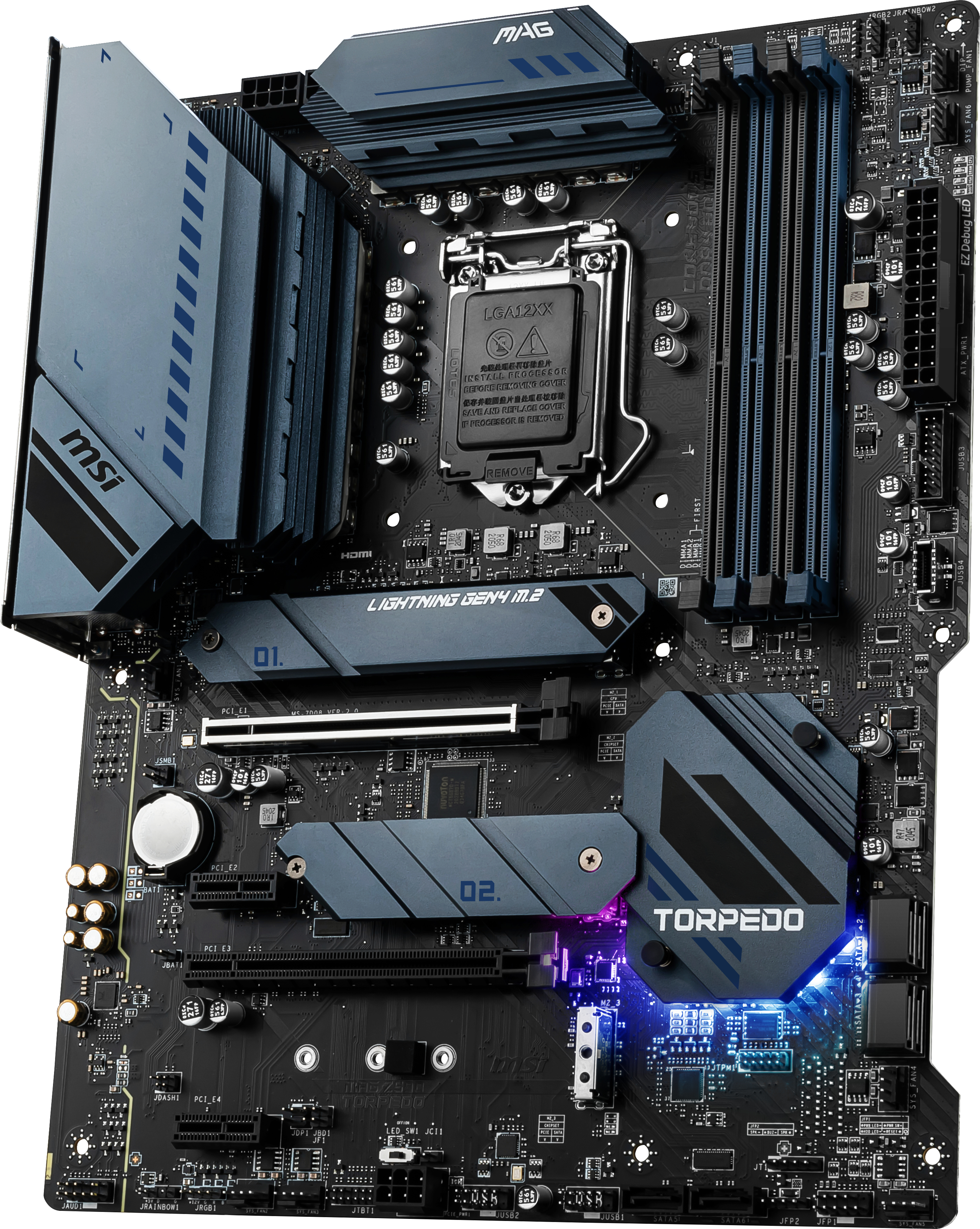 MSI MAG Z590 TORPEDO Mainboard Schwarz