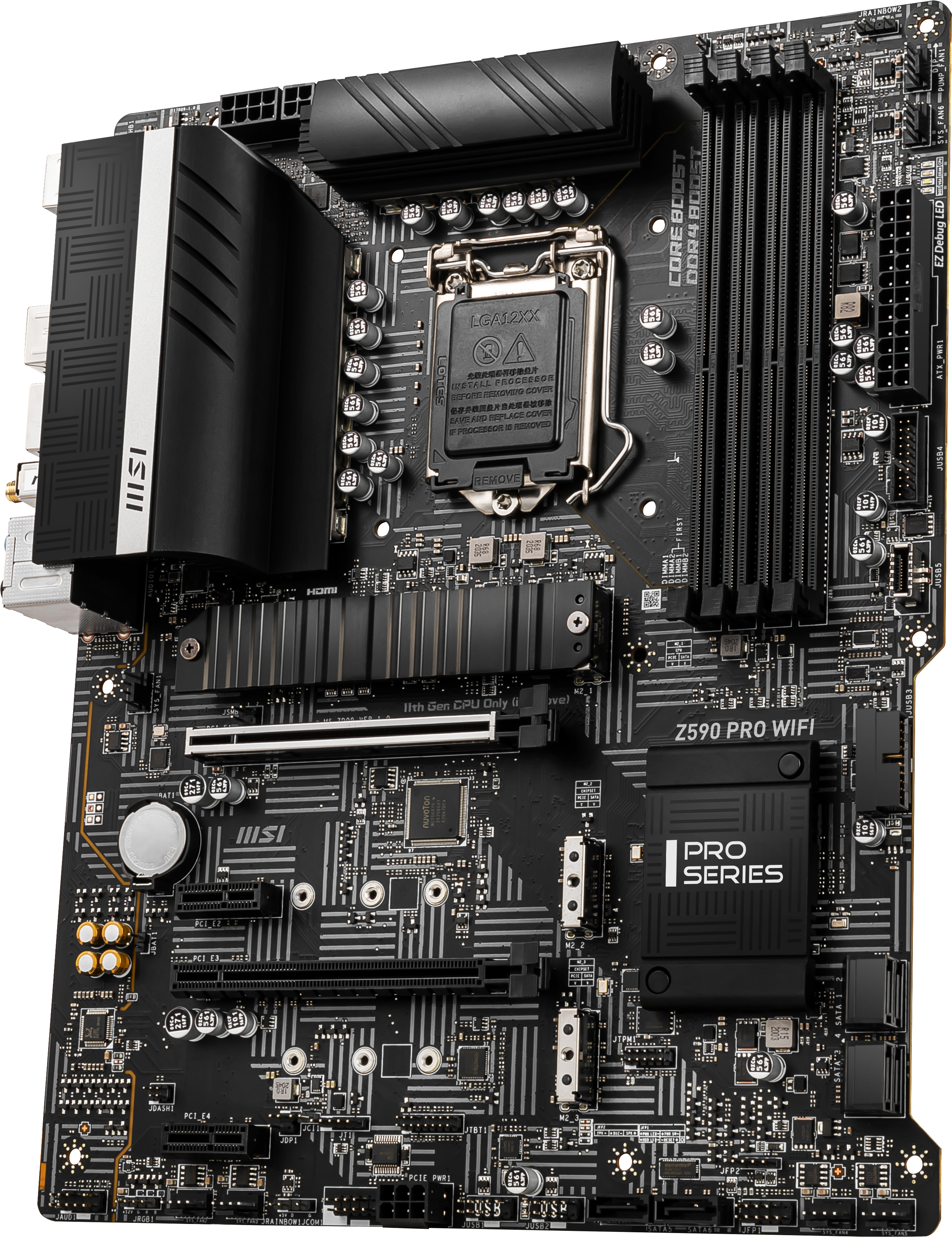 MSI Z590 PRO WIFI Mainboard Schwarz