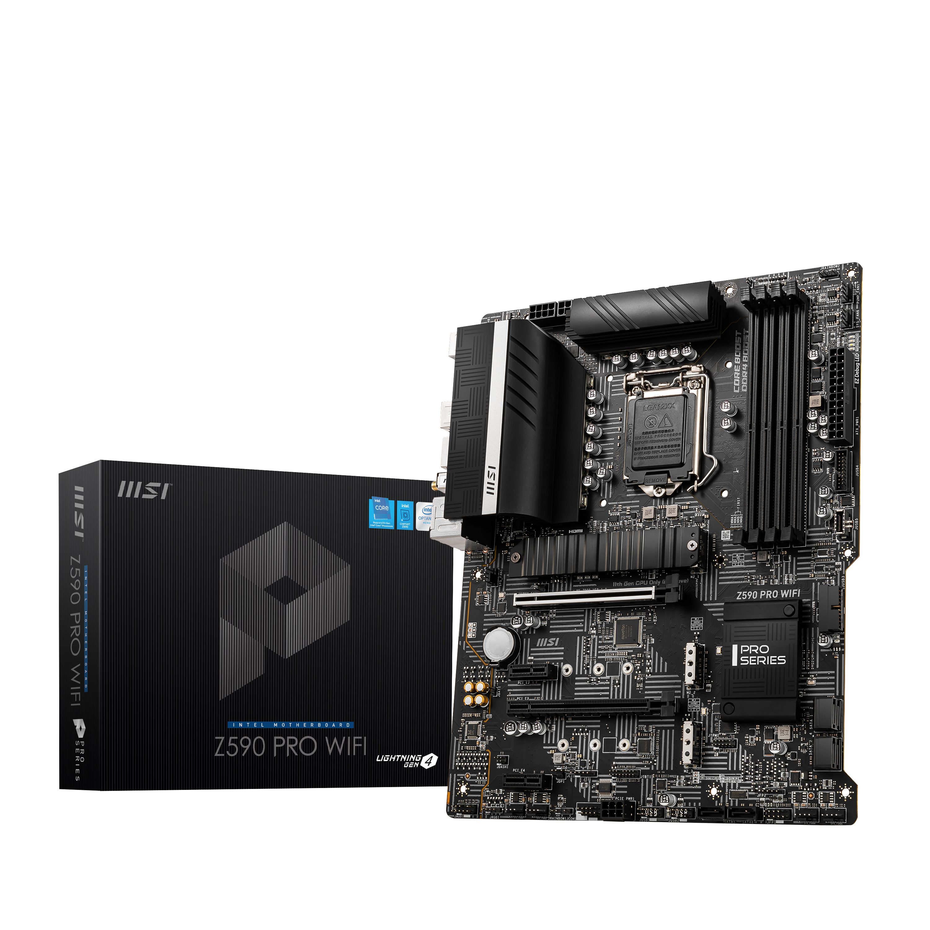 MSI Z590 PRO WIFI Mainboard Schwarz