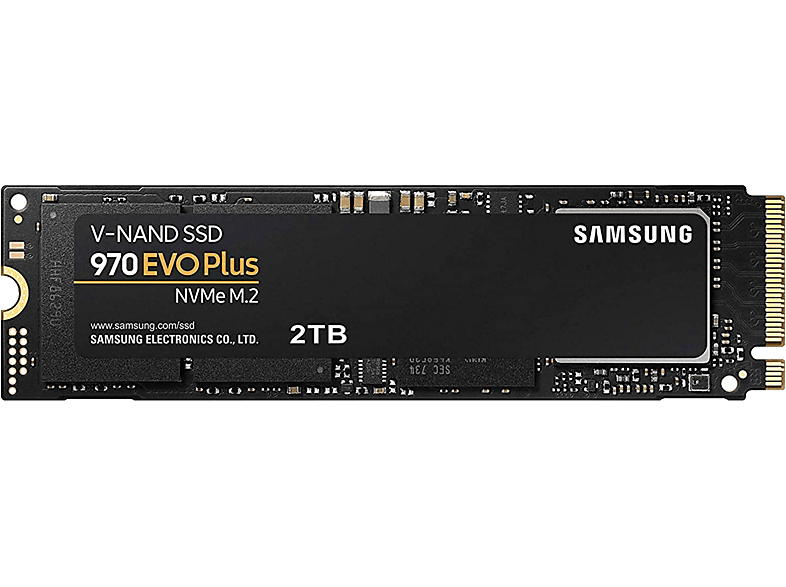 Samsung Disque Dur Ssd Interne 2 Tb 970evo Plus Nvme M.2 (mz-v7s2t0bw)