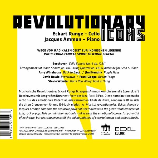 Die Hülle einer CD-Hülle mit Text, einschließlich Künstlernamen und einer Liste von Songs.