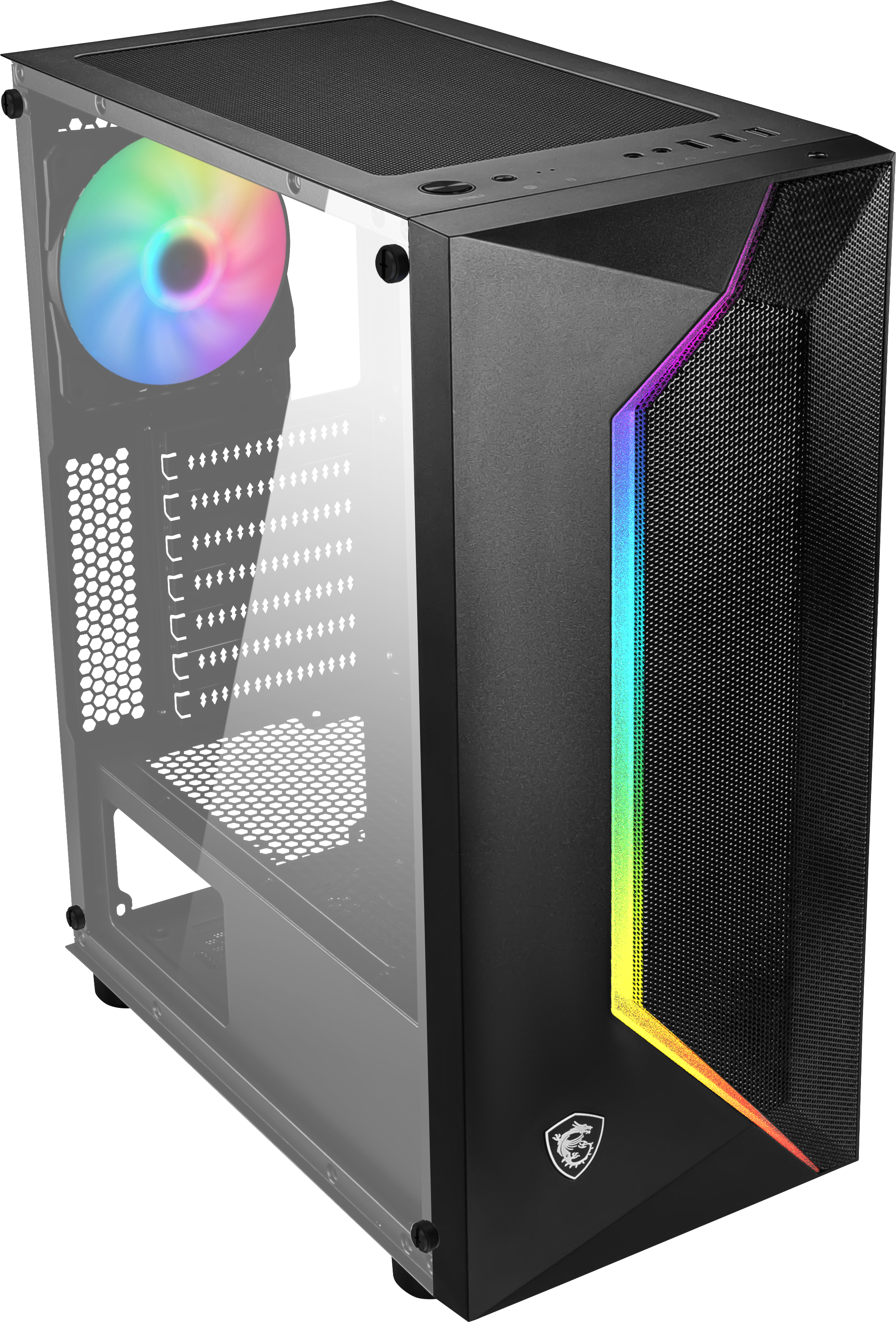 MSI MAG VAMPIRIC 100R PC-Gehäuse, Schwarz