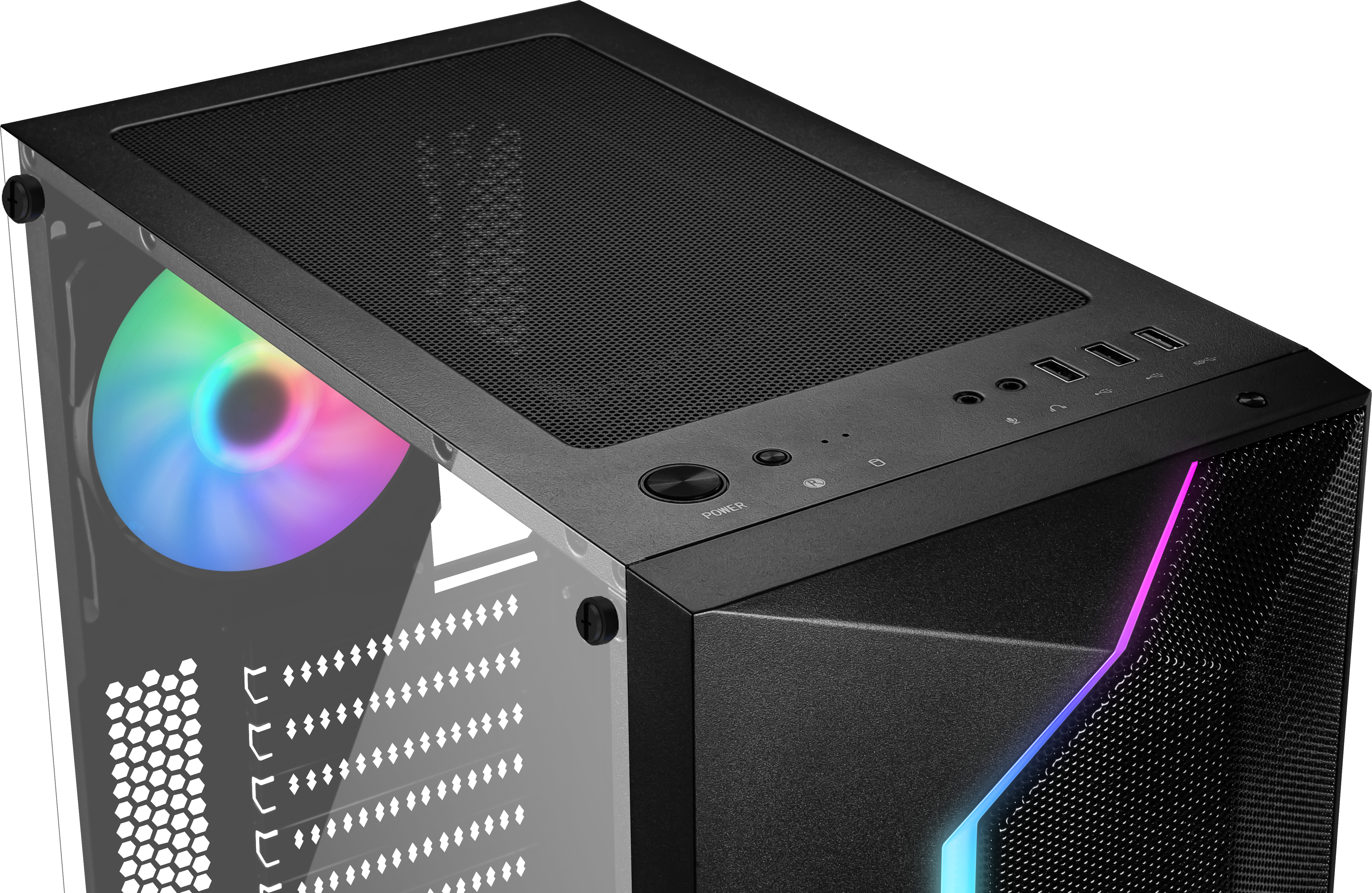 MSI MAG VAMPIRIC 100R PC-Gehäuse, Schwarz