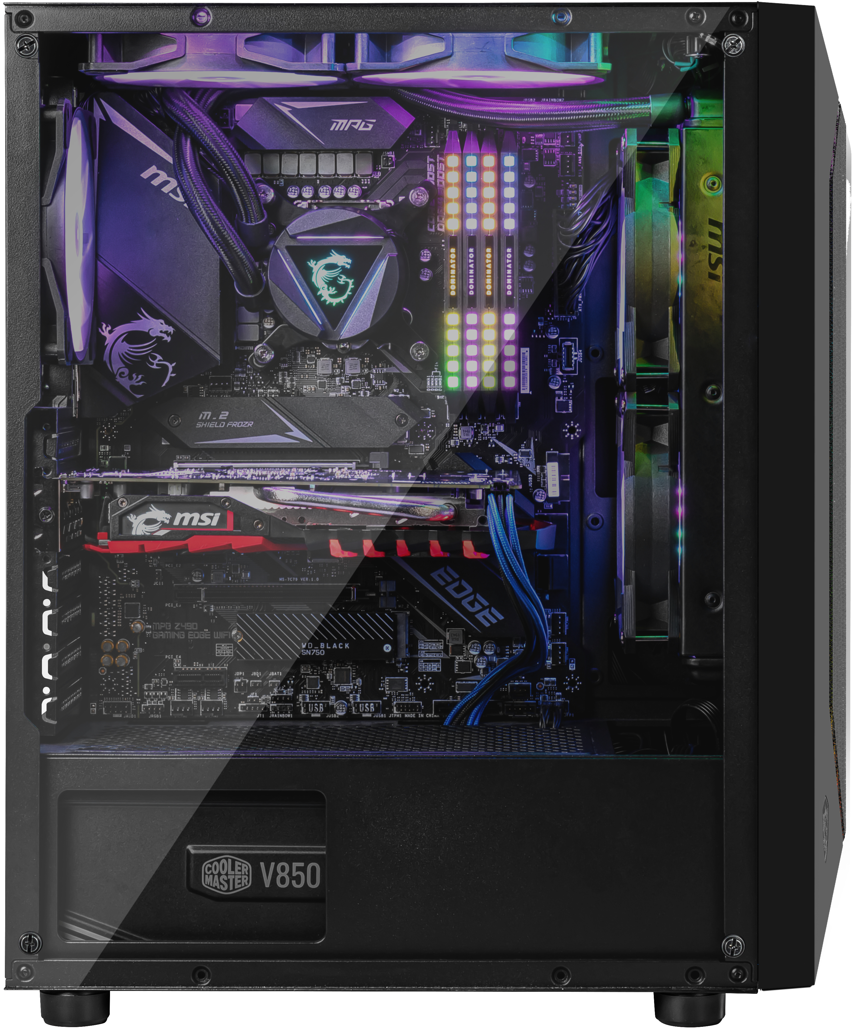 MSI MAG VAMPIRIC 100R PC-Gehäuse, Schwarz