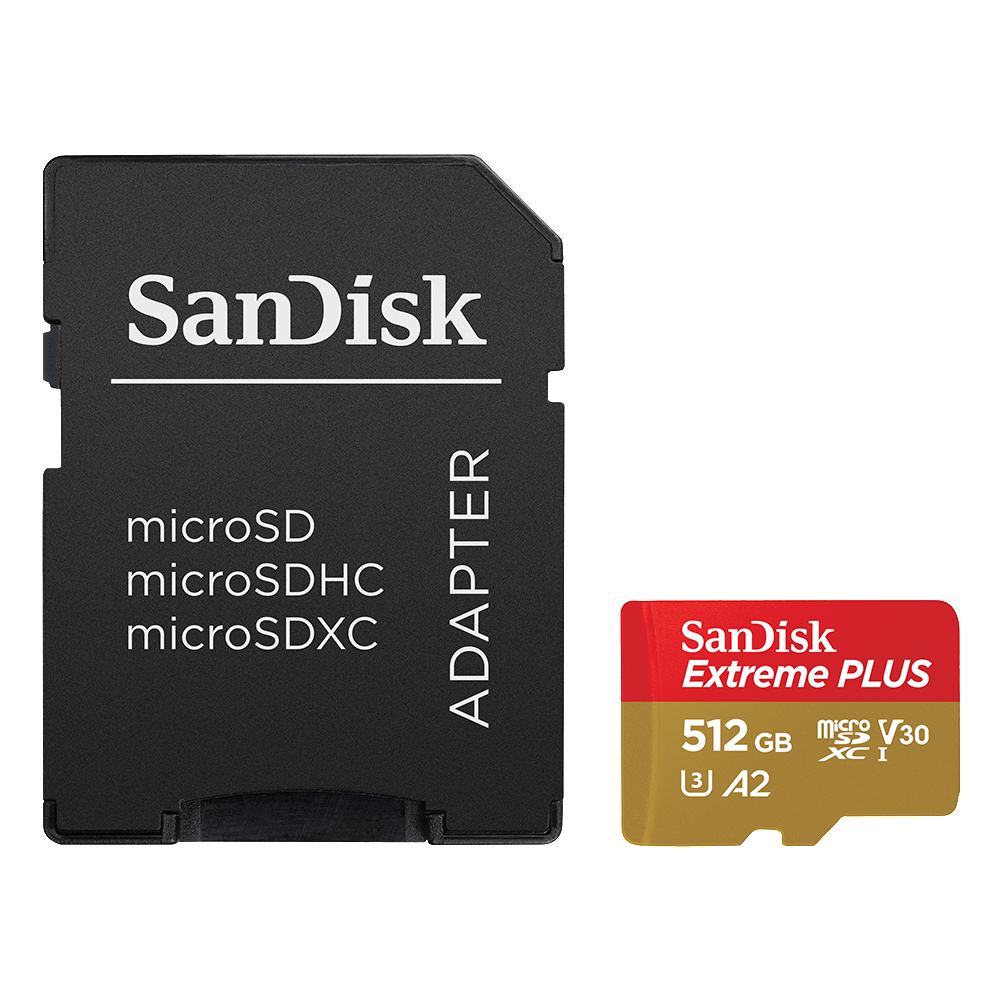 SANDISK Extreme Plus, Micro-SDXC Speicherkarte, 512 GB, 170 MB/s