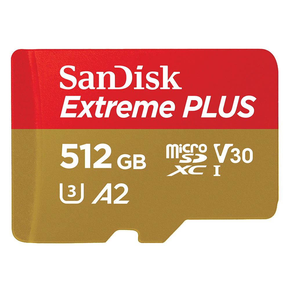 SANDISK Extreme Plus, Micro-SDXC Speicherkarte, 512 GB, 170 MB/s