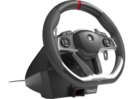 HORI Force Feedback Racing Wheel DLX - Lenkrad mit Fusspedalen (Schwarz/Silber)