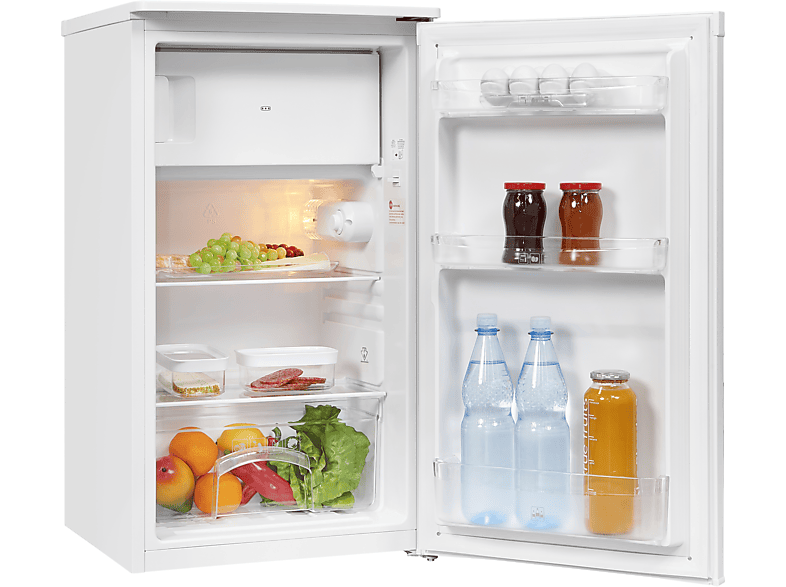 Exquisit KS117-3-040E Kühlschrank (E, 850 mm hoch, Weiß, 81 l)
