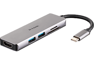 D-LINK DUB-M530 USB-C Hub 2xUSB + 1xHDMI + SD/microSD kártyaolvasó