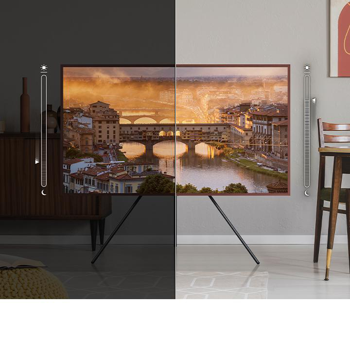 TV GQ75LS03AAU SAMSUNG UHD (Flat, 75 Frame The Zoll 4K, / cm, SMART TV) QLED 189