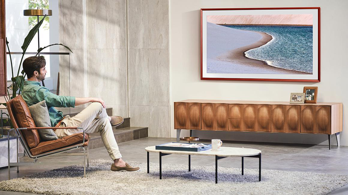 SAMSUNG GQ75LS03AAU The Frame QLED TV (Flat, 75 Zoll / 189 cm, UHD 4K, SMART TV)