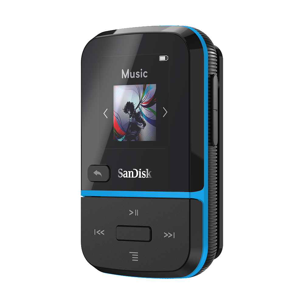 GB, (32 SANDISK MP3 Player Blau) Clip Go Sport