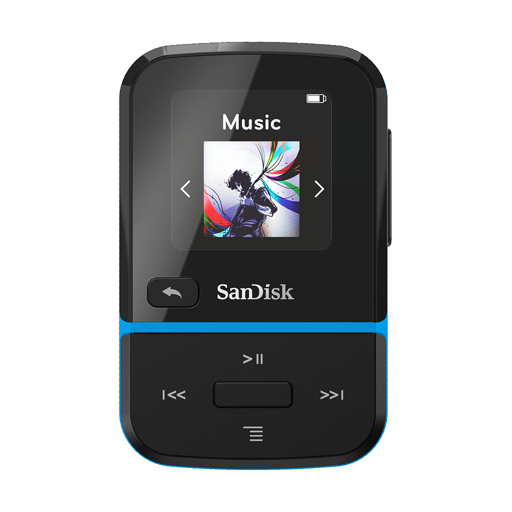SANDISK Clip Sport Go MP3 Player (16 GB, Blau)