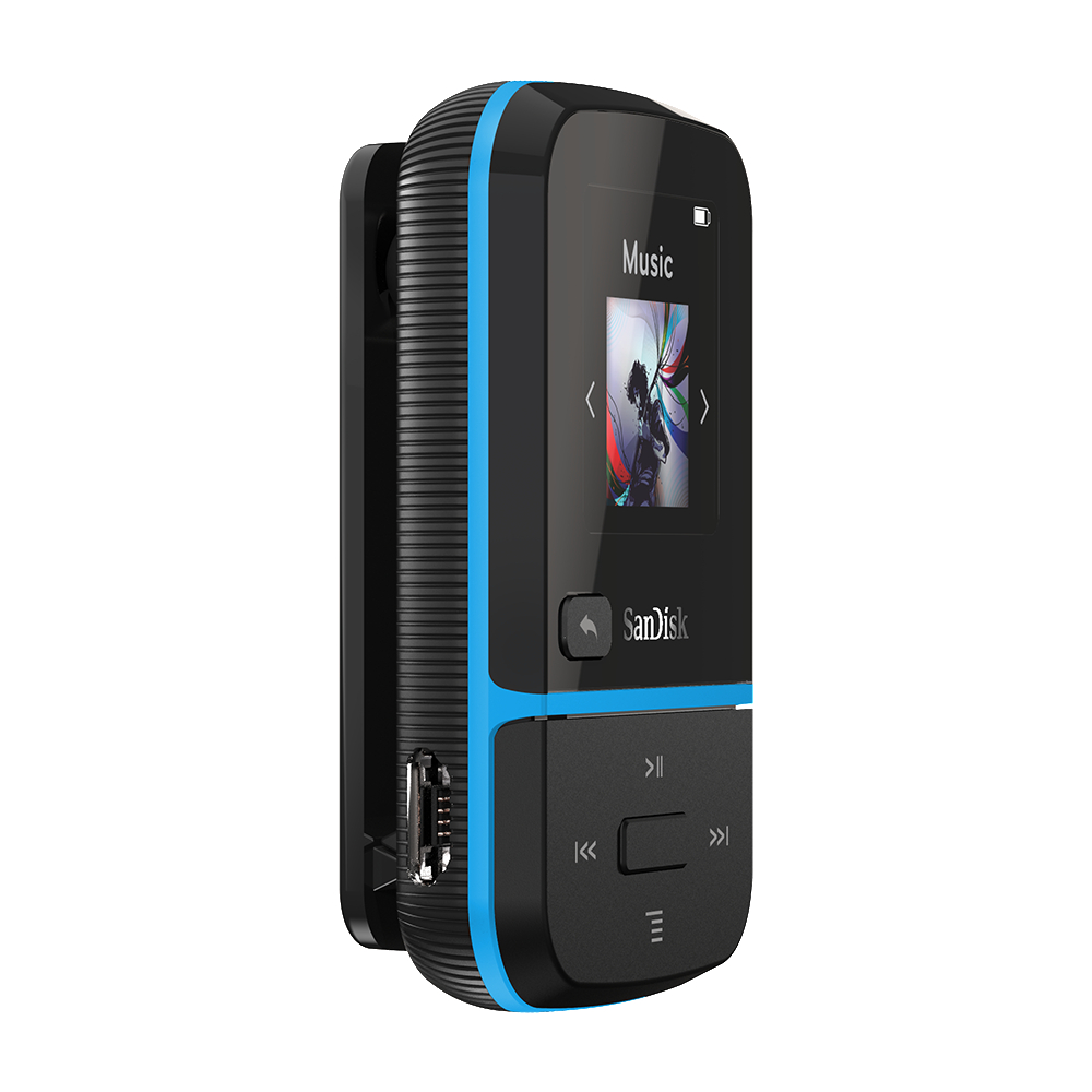 SANDISK Clip Sport Go MP3 Player (16 GB, Blau)