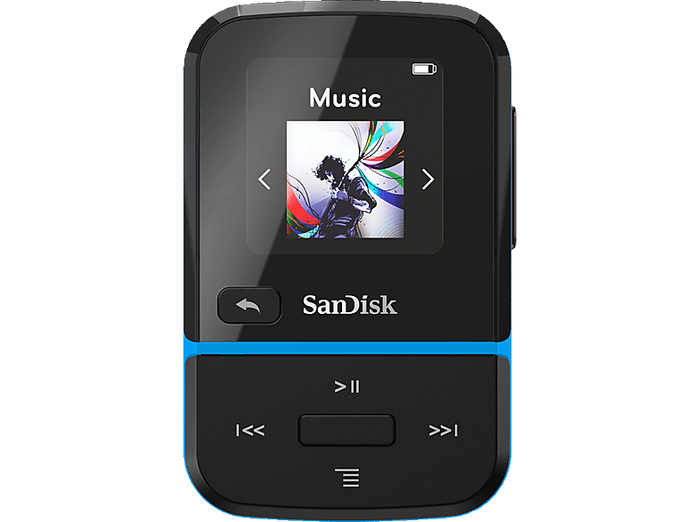 GB, (32 SANDISK MP3 Player Blau) Clip Go Sport
