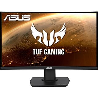 Monitor gaming - Asus TUF Gaming VG24VQE, 23.6" FHD, Curvo, VA, 1 ms, 165 Hz, FreeSync™, AdaptiveSync, Negro