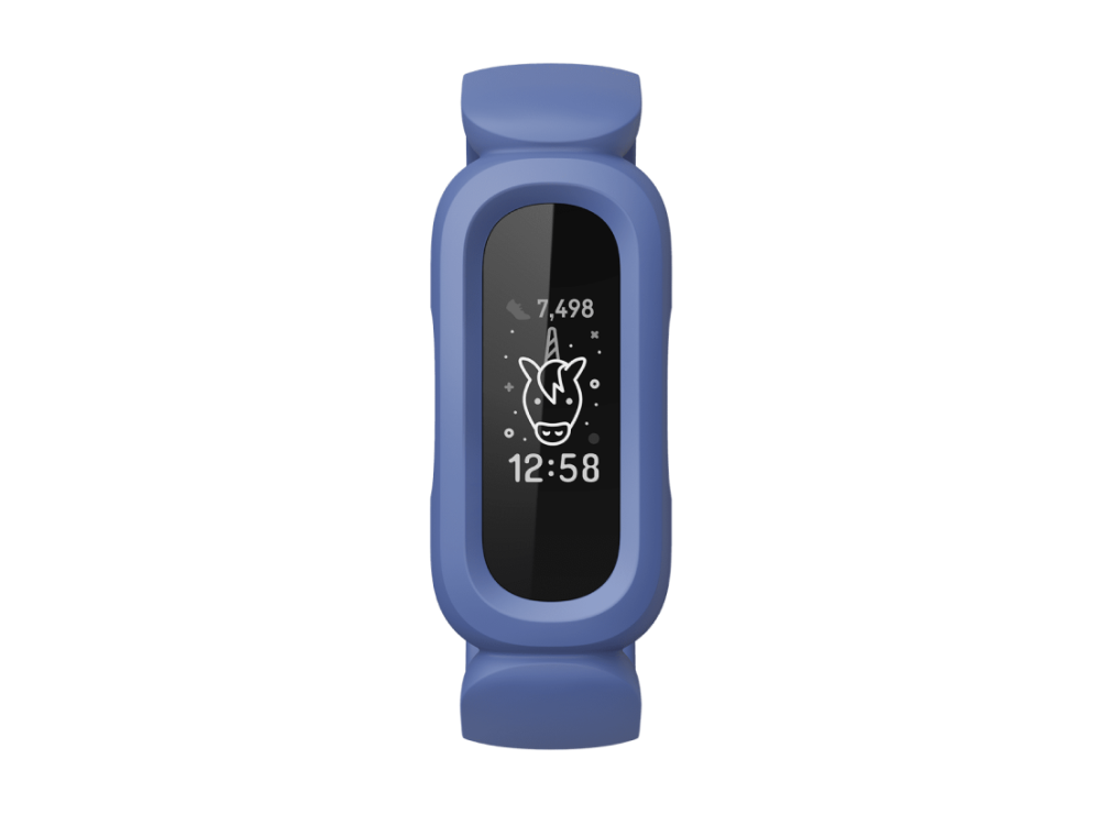 Pulsera de actividad infantil - Fitbit Ace 3, 116-168 mm, PMOLED, 8 días, Bluetooth, Azul