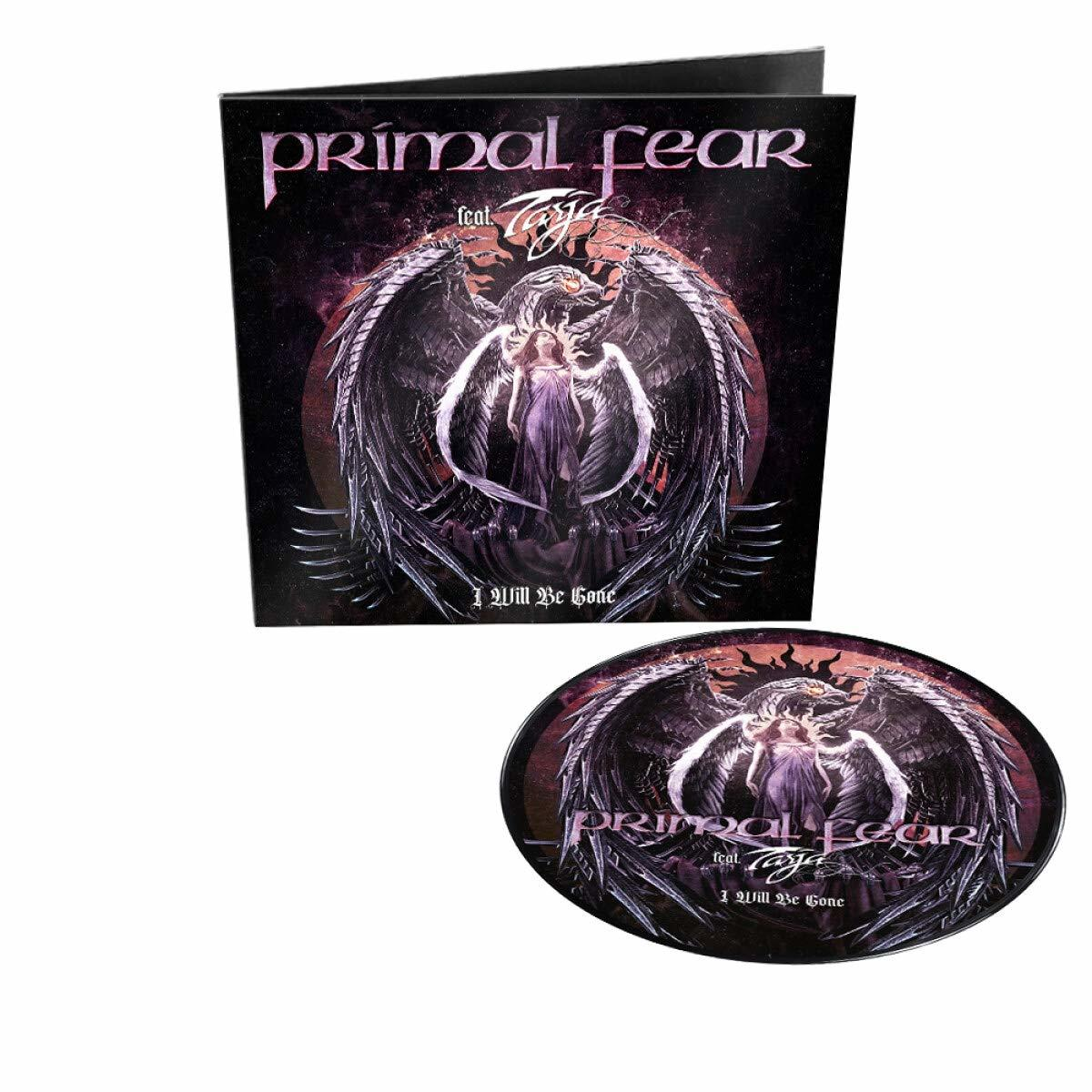 DVD-Cover mit 'PRIMAL FEAR' und 'I Will Be Gone'. Eine Frau mit Flügeln auf dem Cover und der Disc.