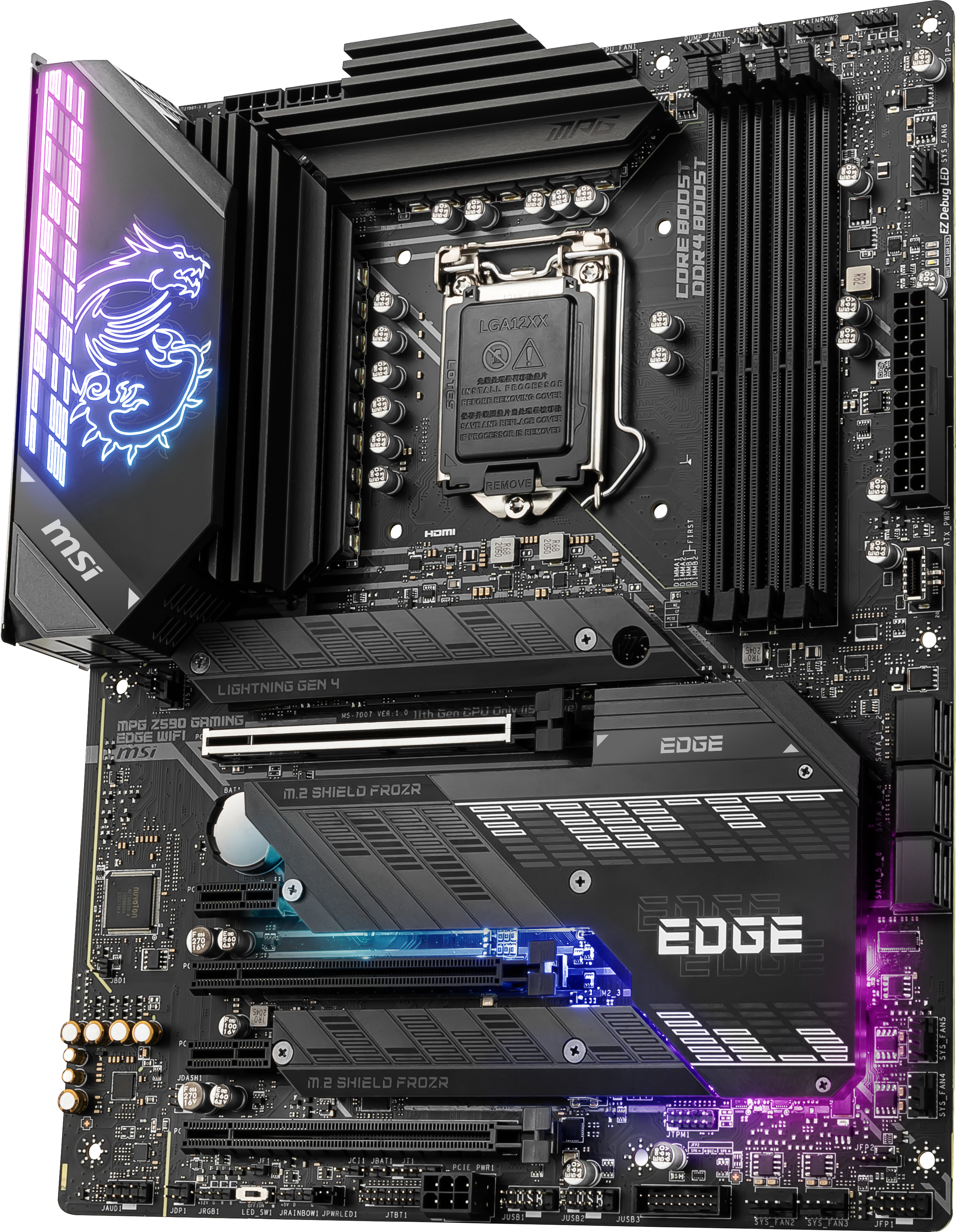 MSI MPG T590 Gamng Edge Wifi Mainboard Schwarz