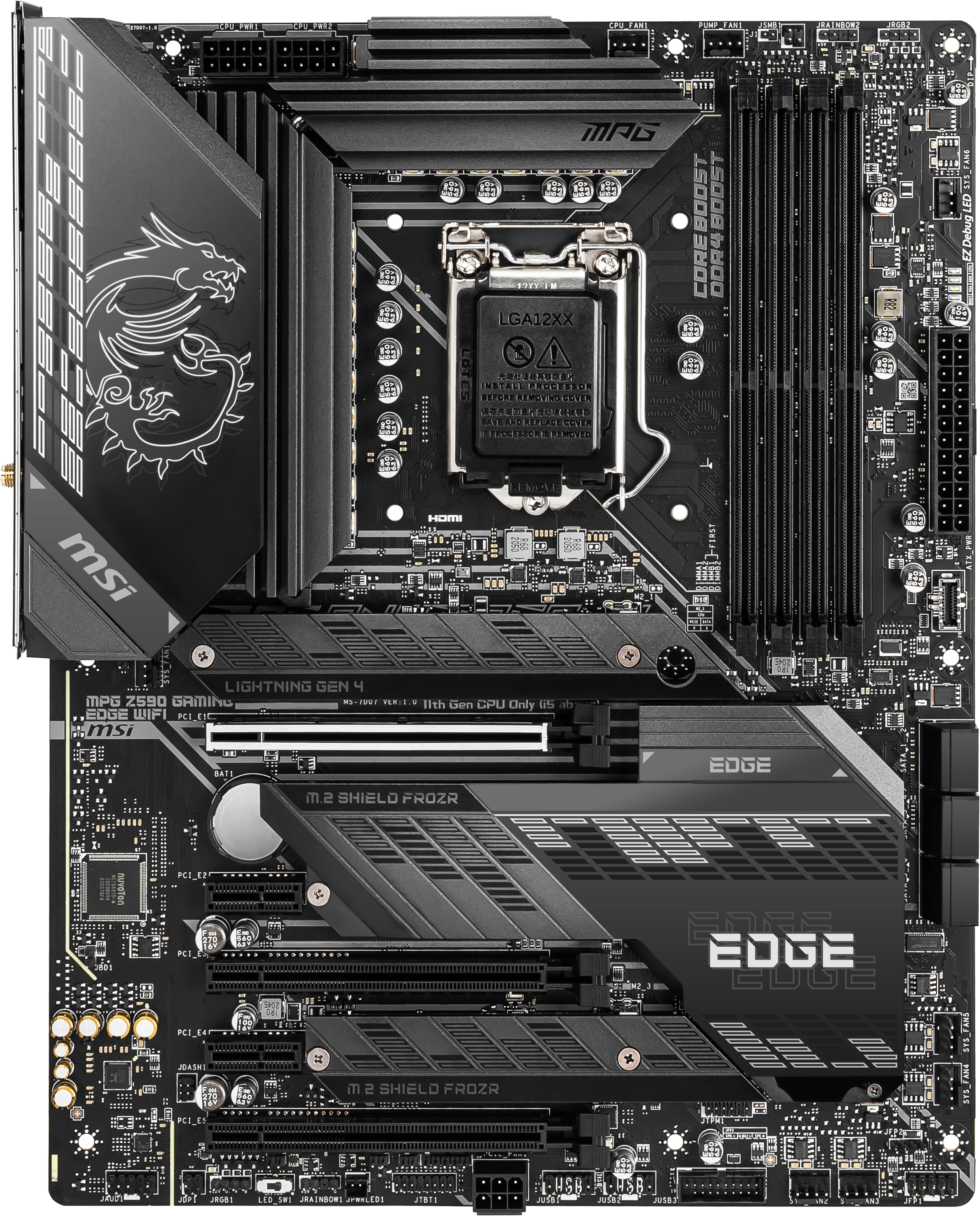 MSI MPG T590 Gamng Edge Wifi Mainboard Schwarz
