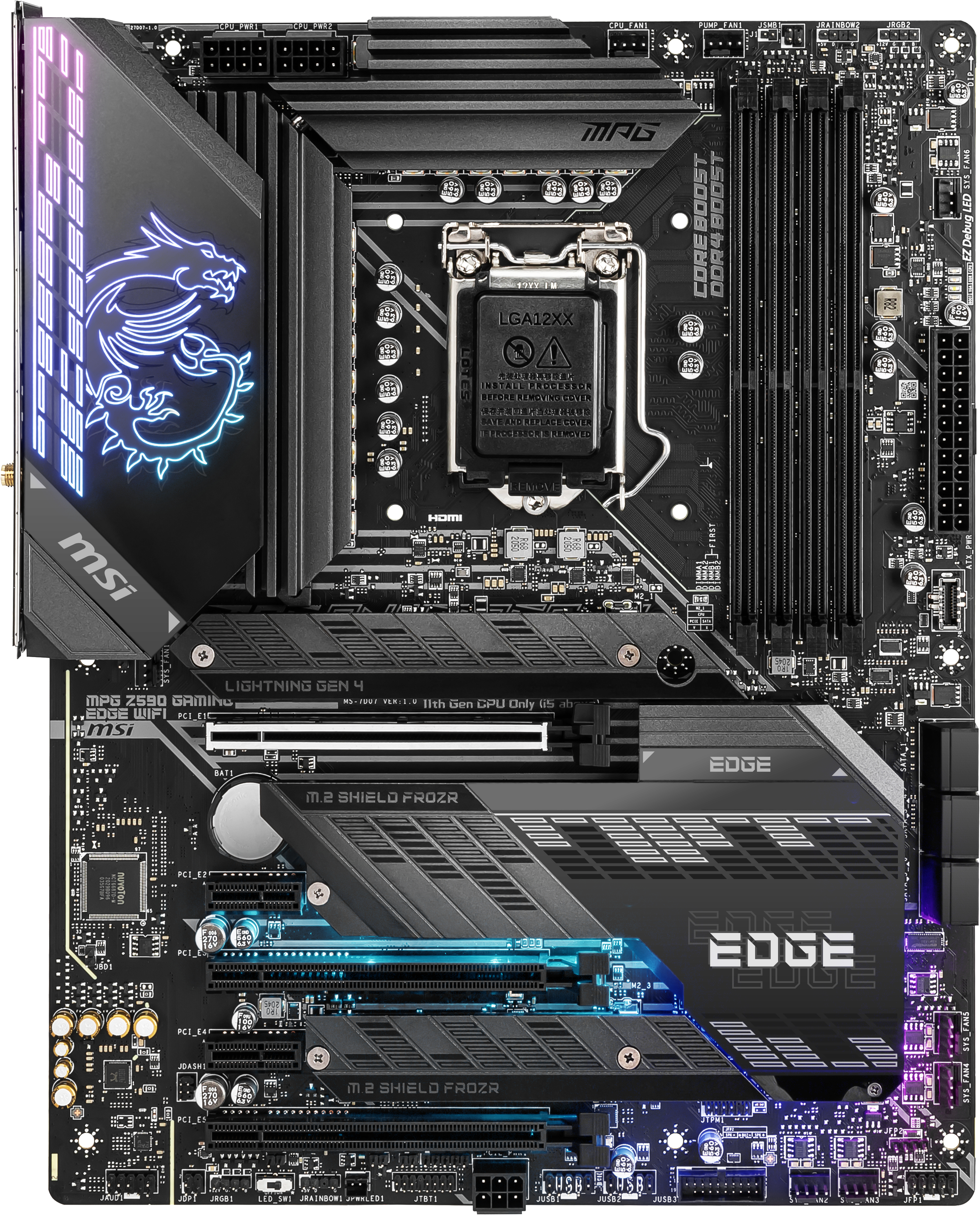MSI MPG T590 Gamng Edge Wifi Mainboard Schwarz