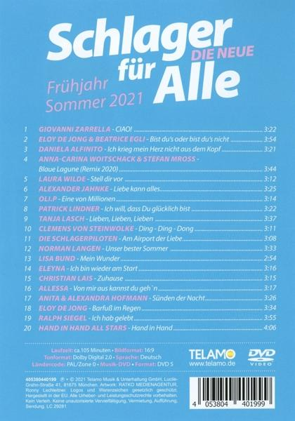 VARIOUS - Schlager für Alle:Die Neue Frühjahr/Sommer 2021  - (DVD)