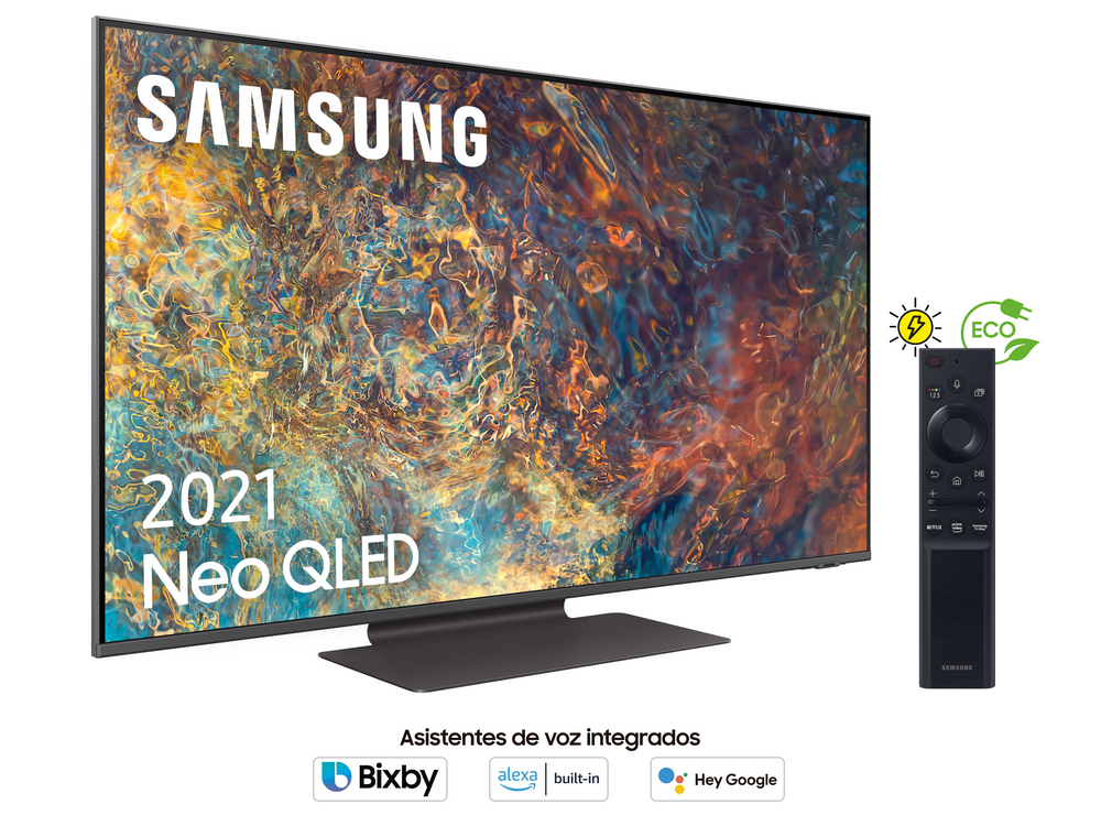 TV QLED 50" - Samsung QE50QN90AATXXC, Neo QLED 4K con IA, HDR 1500, Smart TV, Bluetooth, HDMI, Negro