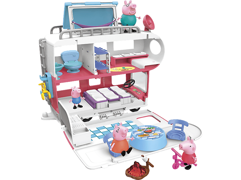 Hasbro Peppa Pig Wohnmobil Von Familie Wutz Spielset Mehrfarbig