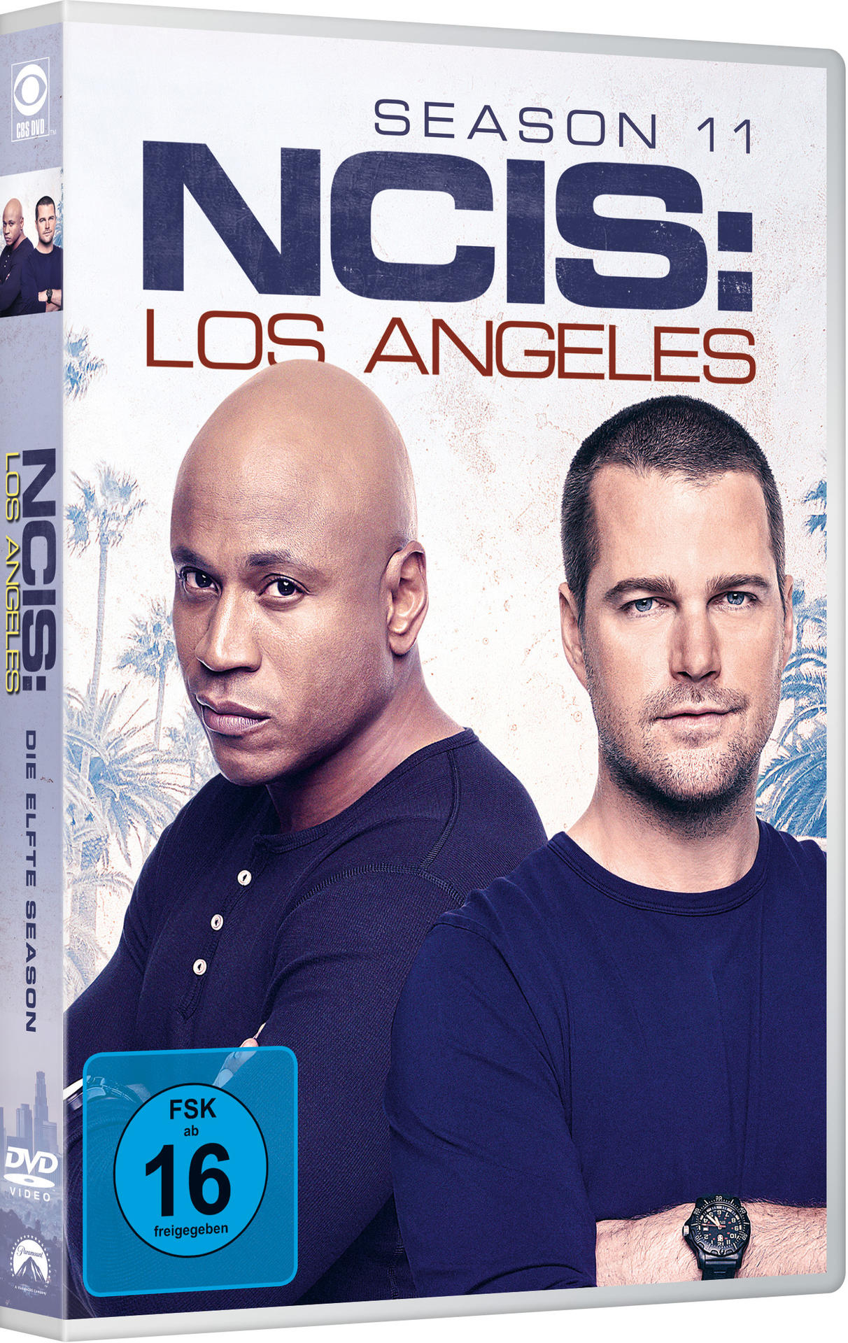 DVD-Cover von NCIS: Los Angeles, mit zwei Schauspielern.