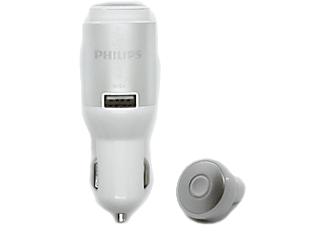 PHILIPS SBH1803 Bluetooth Mono Kulaklık ve Araç İçi Şarj Cihazı Beyaz