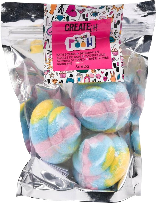 Create It! Boules de Bain Licorne 3 Pack