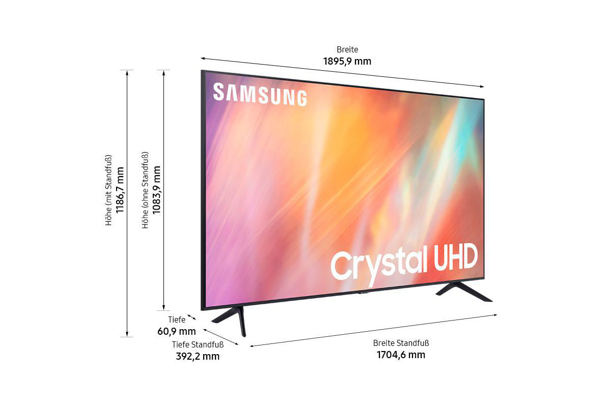 SAMSUNG GU85AU7179U LED TV (Flat, 85 Zoll / 214 cm, UHD 4K, SMART TV, Tizen™)
